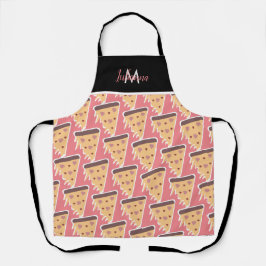 Valentine's Day Theme Herz Pizza Muster Schürze