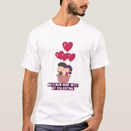 Valentine's Day Theme Paar Design T-Shirt