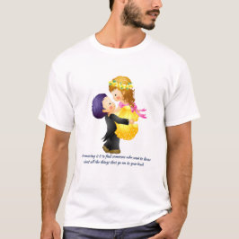 Valentine's Day Theme Paar Design T-Shirt