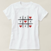 Valentine's day tic tac toe herzen kisses