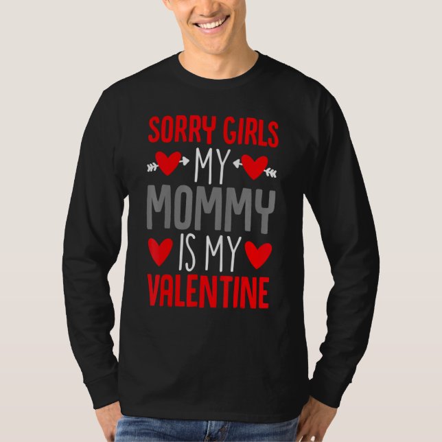 Valentines Day Toddler Boys Mommy Is My Valentine  T-Shirt (Vorderseite)
