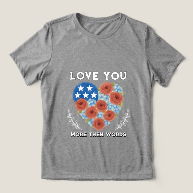 Valentine's day Tri-Blend shirt (Design Vorderseite)