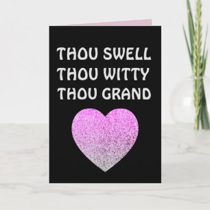 VALENTINE'S DAY VINTAG ROMANTIC GREETING CARD KARTE