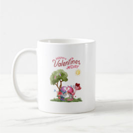 Valentine's Day Watercolor Gnome Couple Kaffeetasse