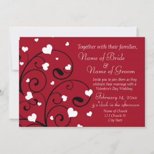 Valentine's Day Wedding Invitation Photo Cards Einladung