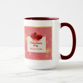 Valentine's Day With Red Hearts I Romantic Love Tasse