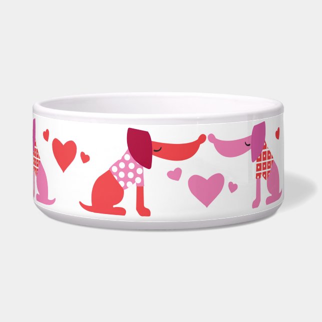 Valentines Dog Bowl  Napf (Rechts)