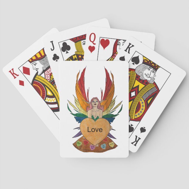 Valentines Faerie Spielkarten (Rückseite)