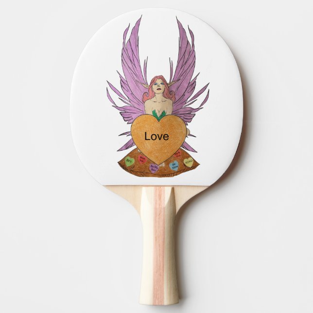 Valentines Faerie Tischtennis Schläger (Vorderseite)