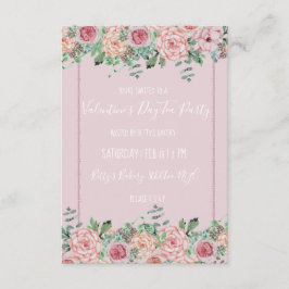 Valentines Floral Party Einladungen