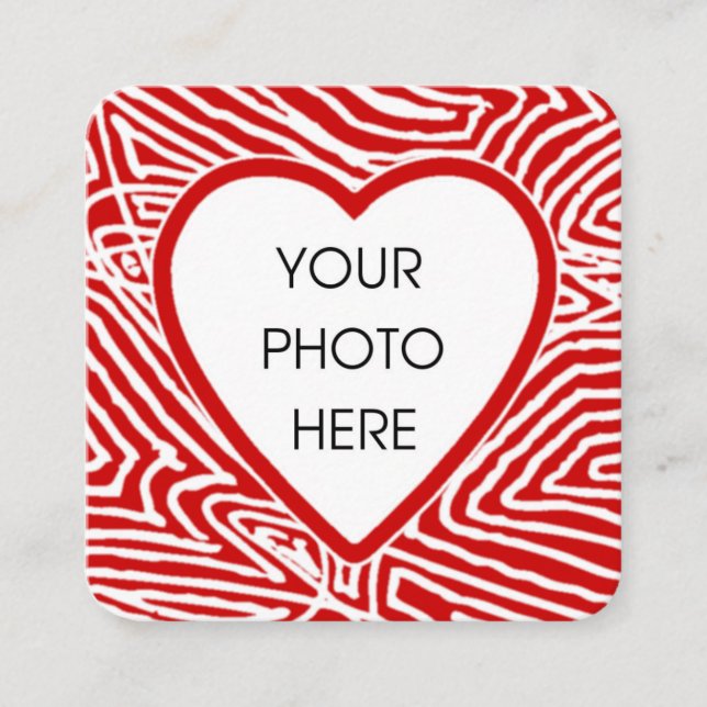 Valentines Foto Mitteilungskarte (Vorderseite)