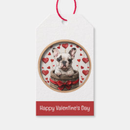 Valentines French Bulldog Geschenkanhänger