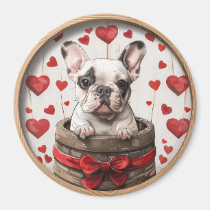 Valentines French Bulldog Magnet