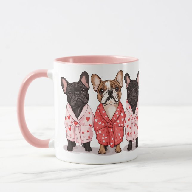 Valentines French Bulldog Tasse (Links)