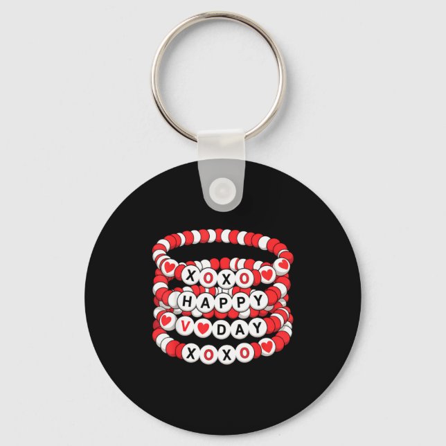 Valentines Friendship Bracelets Valentines Women K Schlüsselanhänger (Vorderseite)