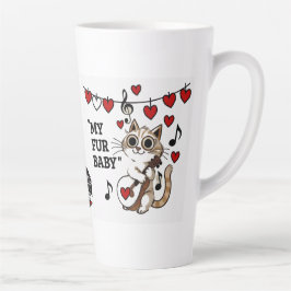 Valentine's Fur Baby Latte Mug Milchtasse