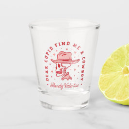 Valentines Galentine Cowgirl Cowboy-Thema lustig Schnapsglas