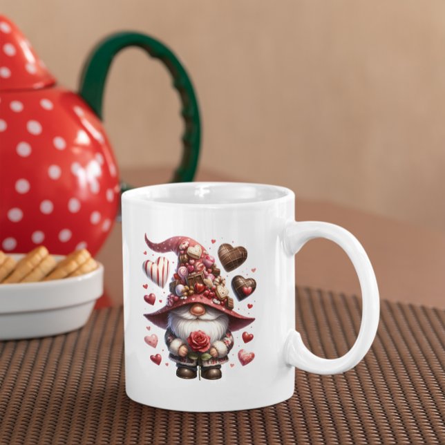 Valentines Gnome Kaffeetasse (Von Creator hochgeladen)