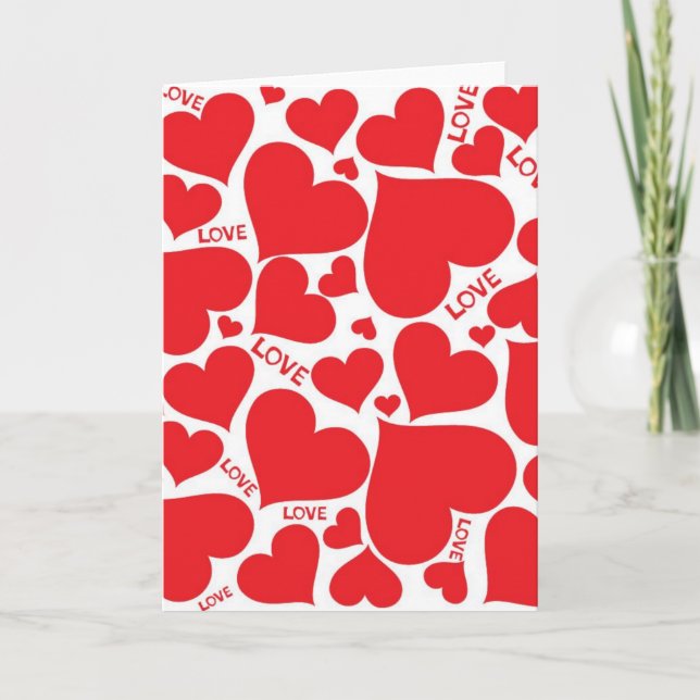 Valentines Greeting Card Feiertagskarte (Vorderseite)