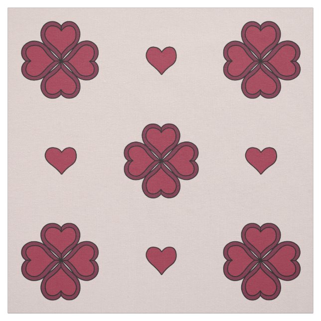 Valentine's Heart Fabric Stoff (Muster)