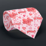 Valentine's Hearts I Liebe, du bist mein Muster Krawatte<br><div class="desc">"I Liebe You!" und "Be Mine" Retrostil Typografie und Aquarellherzen Muster. Ideal, um dem zu geben, den Sie am Valentinstag und jeden Tag Liebe.</div>