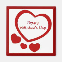 Valentine's Hearts Magnet
