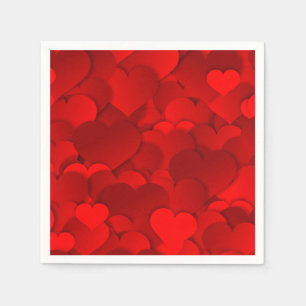 Valentines Hearts Serviette