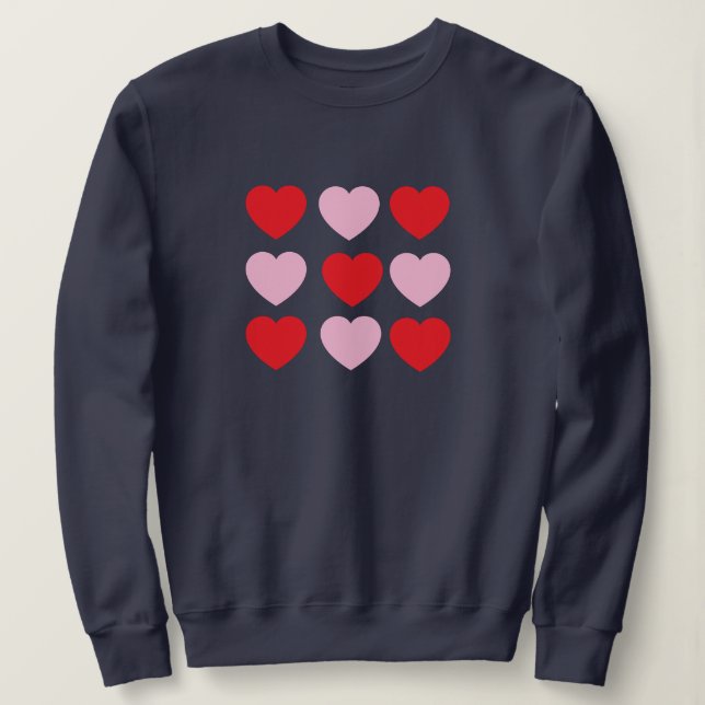 Valentines Hearts Sweatshirt (Design vorne)