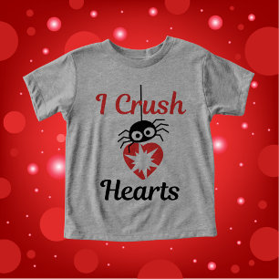 Valentine's I Crush Hearts niedliche Spinne