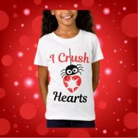 Valentine's I Crush Hearts niedliche Spinne |