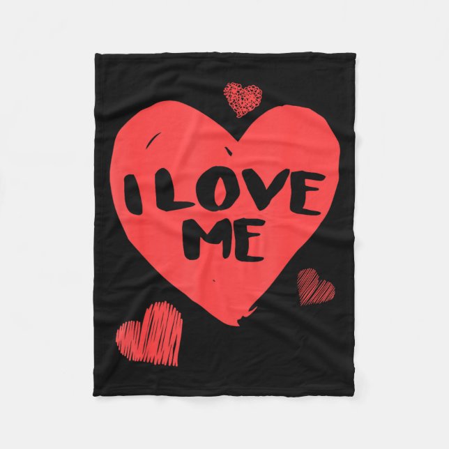 Valentine's I Love Me I Love Myself Shirt  Fleecedecke (Vorderseite)