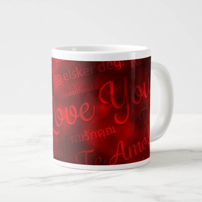 Valentines Jumbo Tasse (Vorderseite Rechts)