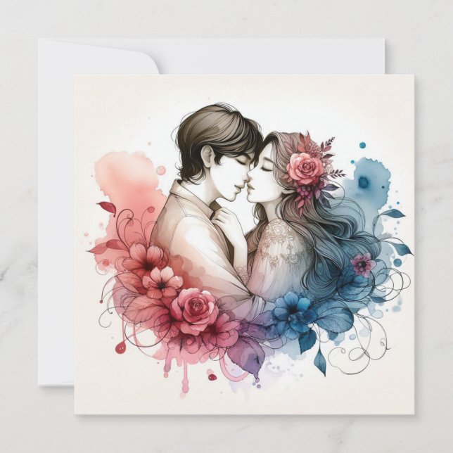 Valentines Liebe Cards Karte (Vorderseite)