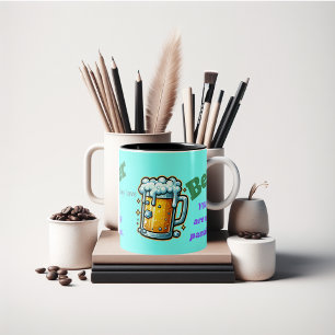 Valentines lustige Bierbrauerei-Liebe Zweifarbige Tasse