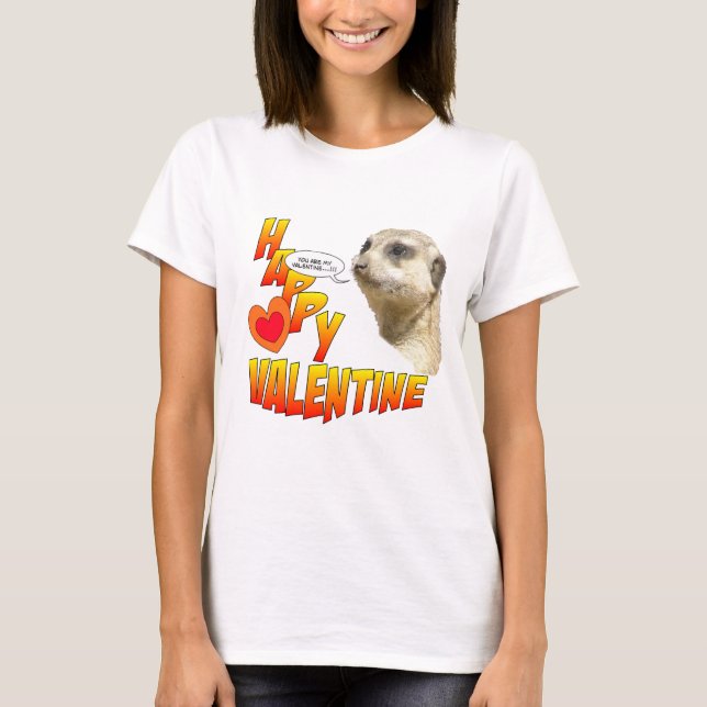 Valentines Meerkat Women's Bella T - Shirt (Vorderseite)