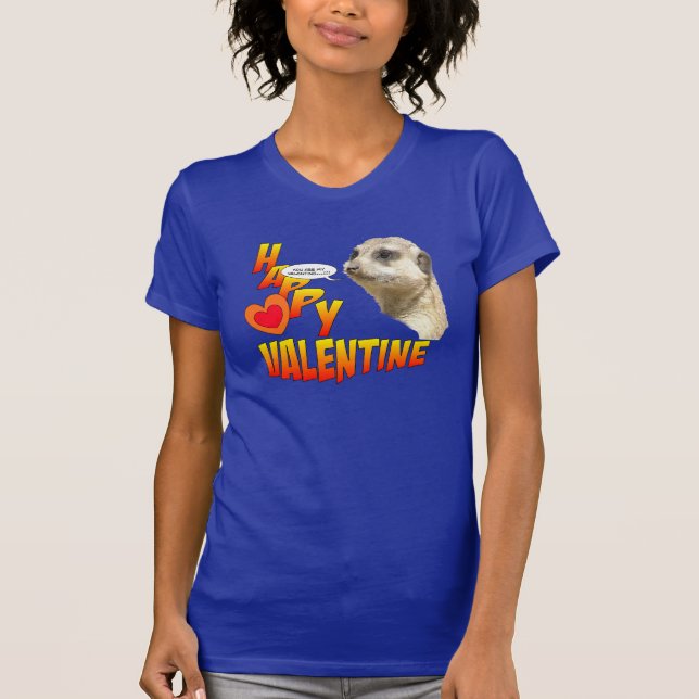 Valentines Meerkat Women's Customizable T - Shirt (Vorderseite)