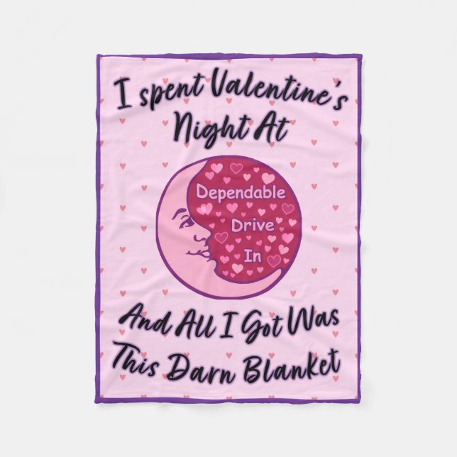 Valentine's Night 2026 "Stopflappen" Fleecedecke (Vorderseite)