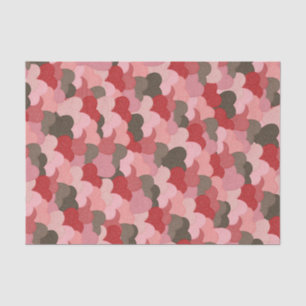 Valentines Paper Hearts Camouflage Style Seidenpapier