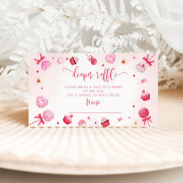 Valentines Rosa Herzblutschein Verlosung Begleitkarte