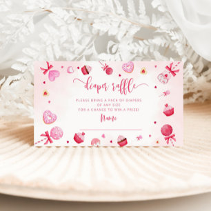 Valentines Rosa Herzblutschein Verlosung Begleitkarte