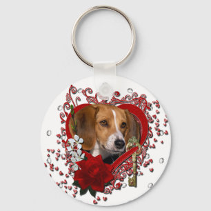 Valentines - Schlüssel zu meinem Herzen - Beagle Schlüsselanhänger