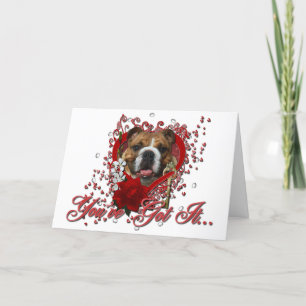 Valentines - Schlüssel zu meinem Herzen - Bulldog Feiertagskarte