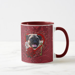 Valentines - Schlüssel zu meinem Herzen - Mops Tasse