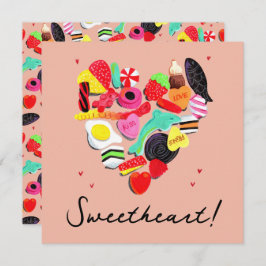 Valentines Sie sind so süß Süßes Herz Holiday Ca Feiertagskarte