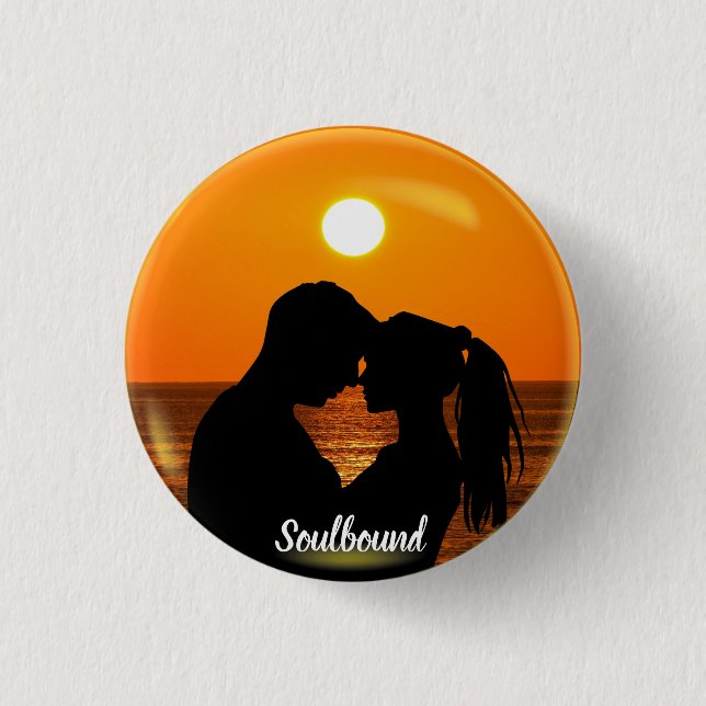 Valentines Soulbound - Foto und Text Button (Vorderseite)