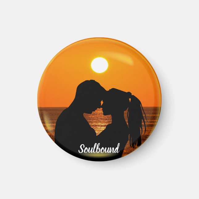 Valentines Soulbound - Foto und Text Magnet (Vorne)