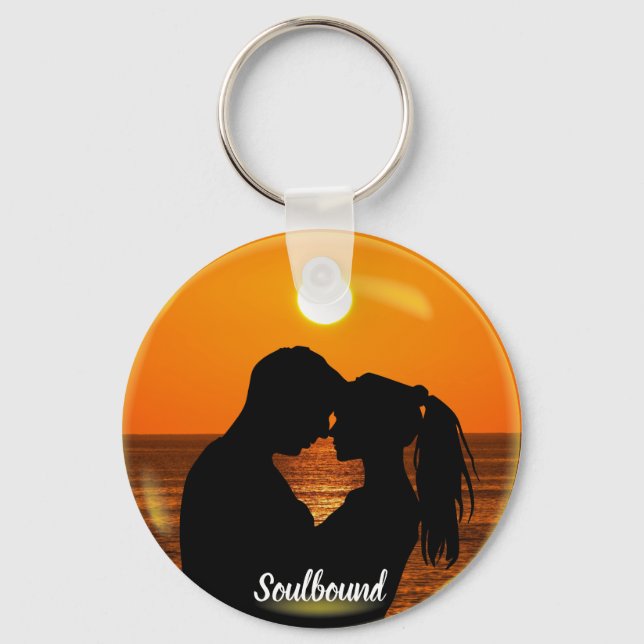 Valentines Soulbound - Foto und Text Schlüsselanhänger (Vorderseite)