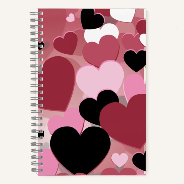 Valentines SpiralNotebook Notizbuch (Vorderseite)