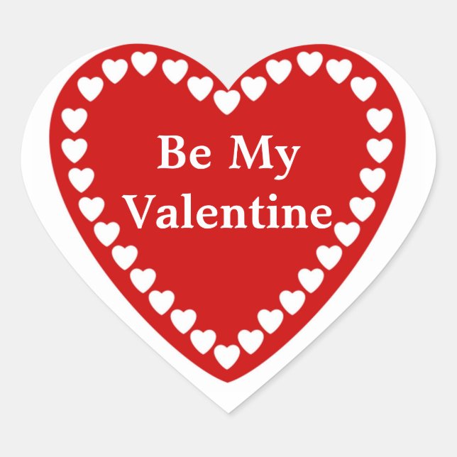 Valentines Square Stickers (Vorderseite)
