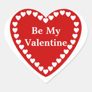 Valentines Square Stickers